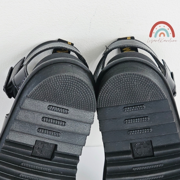 New! Dr. Martens Blaire Black Patent Leather Strap Sandals EU 38 - Picture 16 of 16